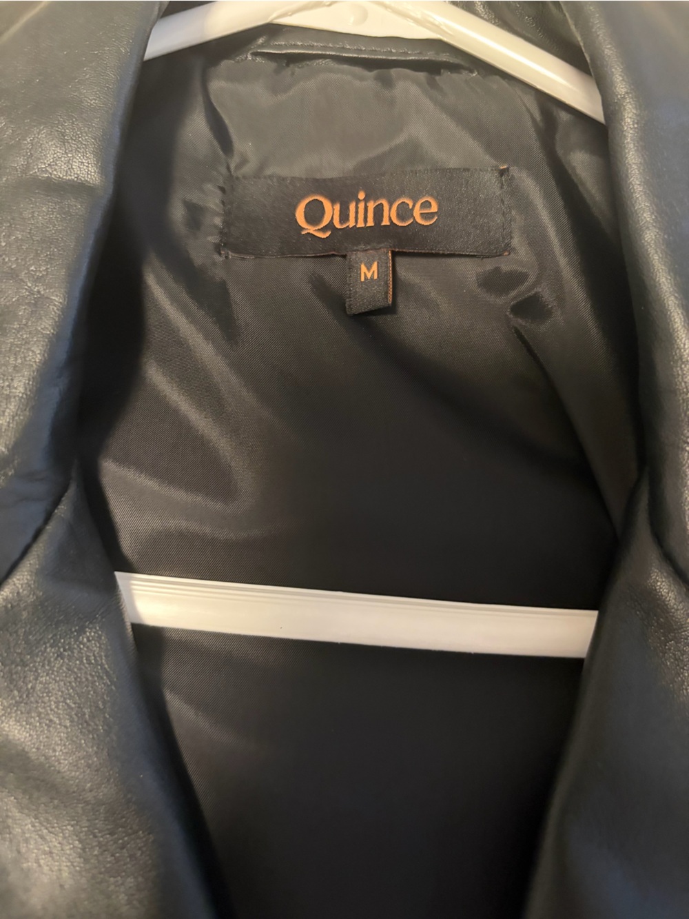 NWOT Quince 100% Top-Grain Leather Motorcycle Jacket Black - Size M - Picture 2 of 11